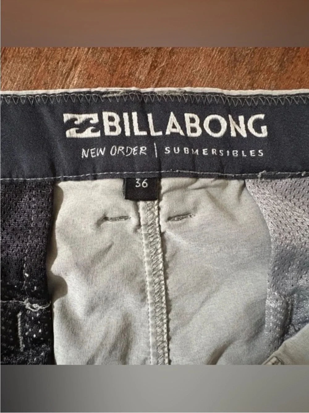 Billabong New Order Submersibles Hybrid Shorts Gray Size 36